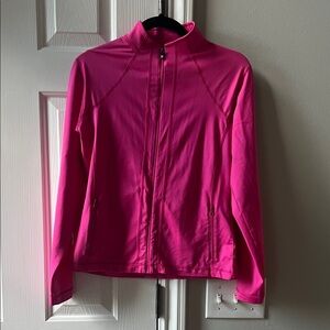 Like new! FootJoy Women's Hot Pink full zip Jacket small